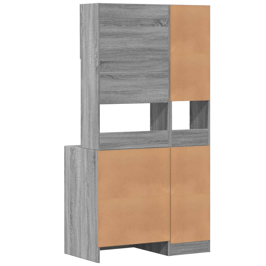 Kitchen Cabinet Grey Sonoma 95x50x180 cm Engineered Wood