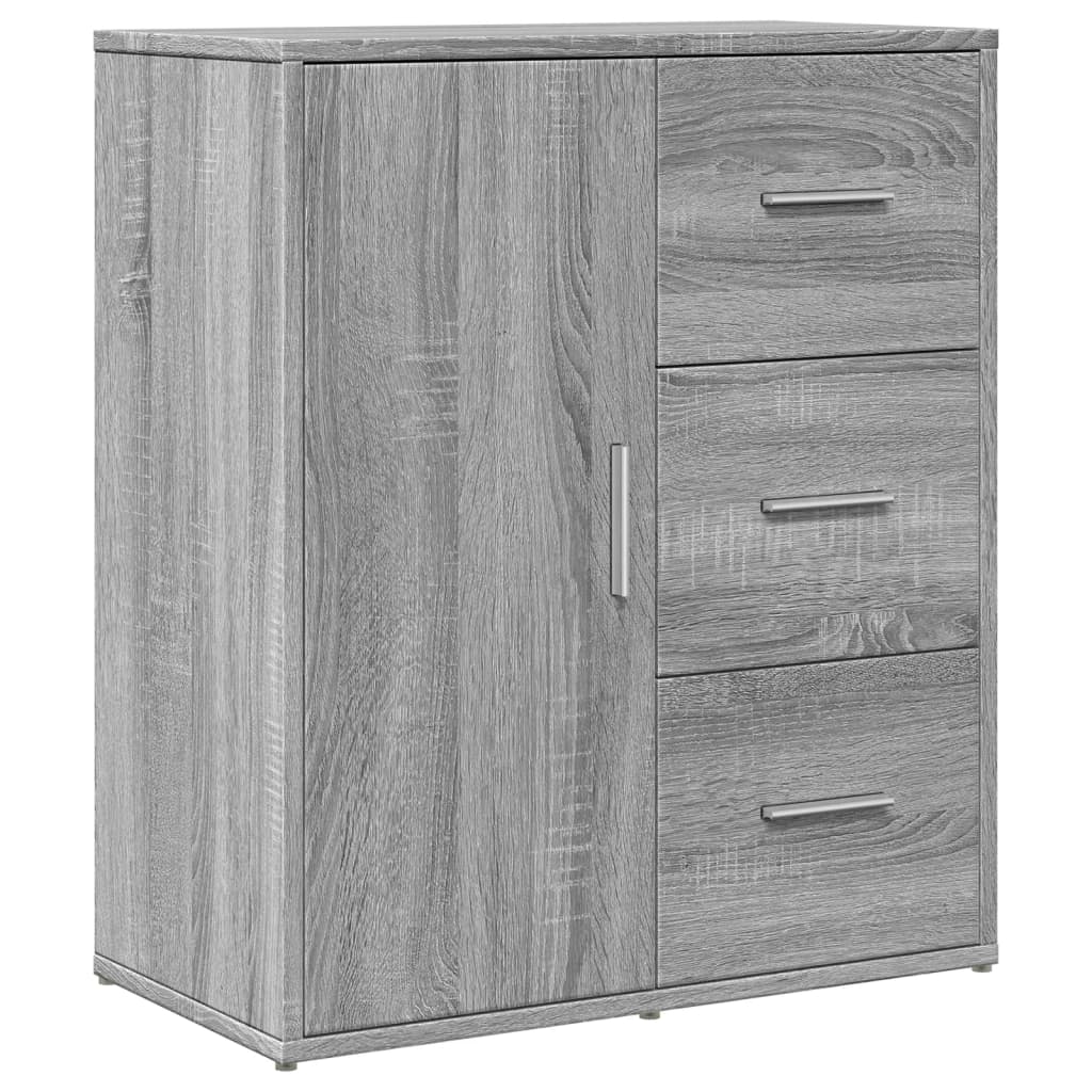 Sideboards 2 pcs Grey Sonoma 60x31x70 cm Engineered Wood