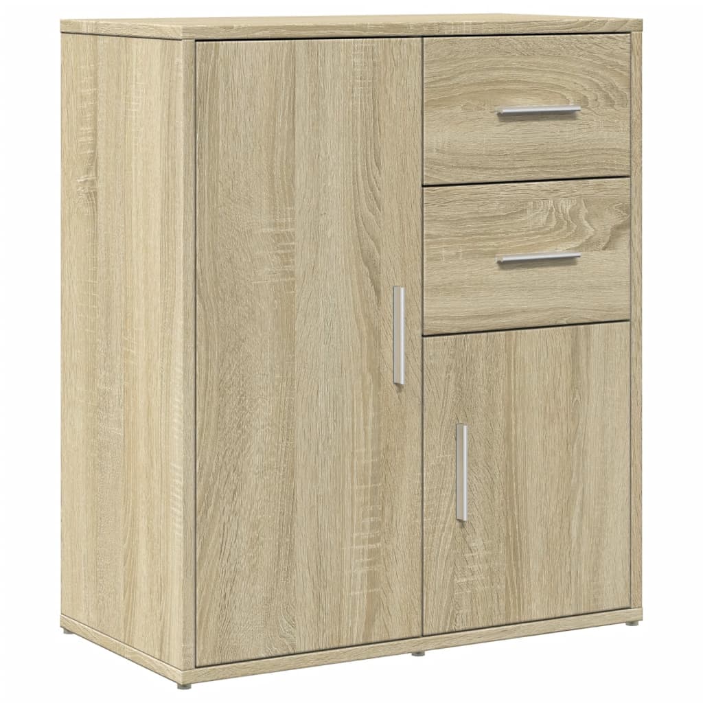Sideboards 2 pcs Sonoma Oak 60x31x70 cm Engineered Wood