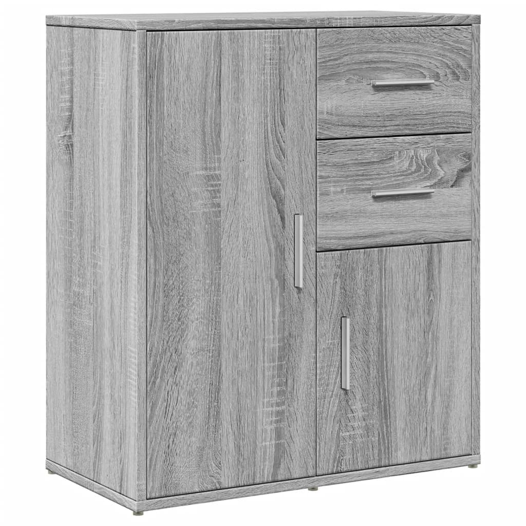 Sideboards 2 pcs Grey Sonoma 60x31x70 cm Engineered Wood