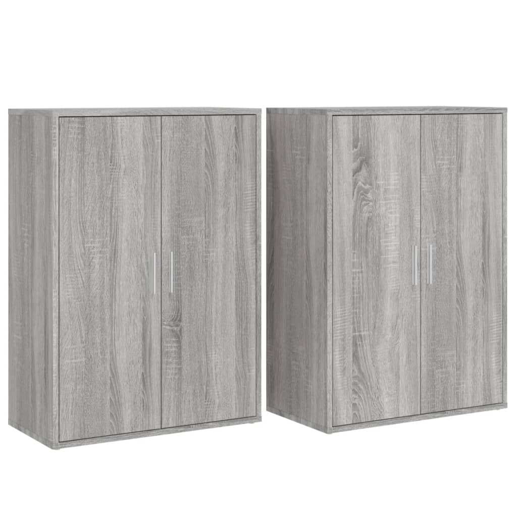 Sideboards 2 pcs Grey Sonoma 60x31x84 cm Engineered Wood