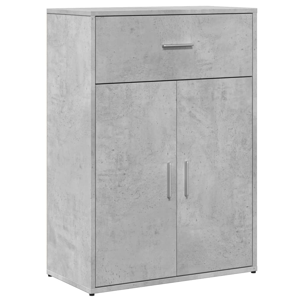 Sideboards 2 pcs Concrete Grey 60x30x84 cm Engineered Wood
