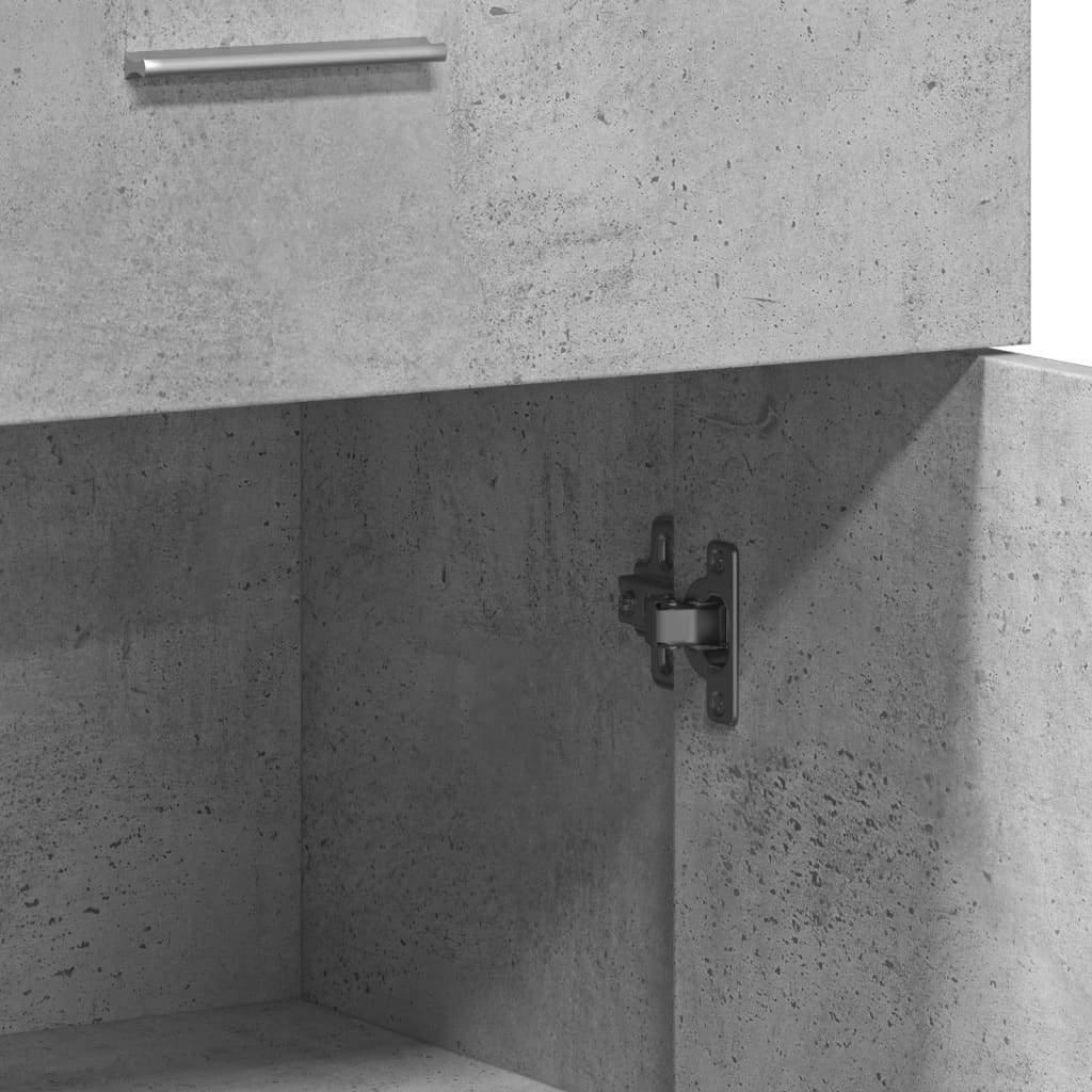 Sideboards 2 pcs Concrete Grey 60x30x84 cm Engineered Wood