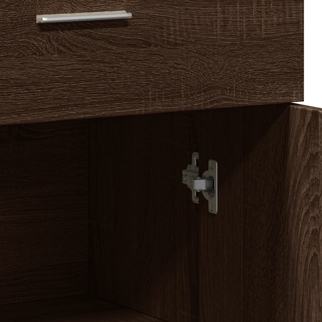 Sideboards 2 pcs Brown Oak 60x30x84 cm Engineered Wood