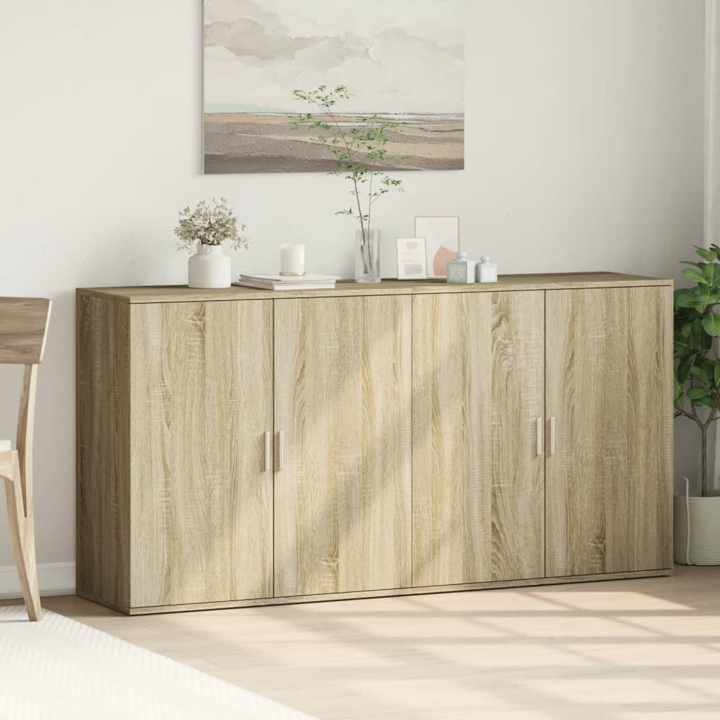 Sideboards 2 pcs Sonoma Oak 79x38x80 cm Engineered Wood