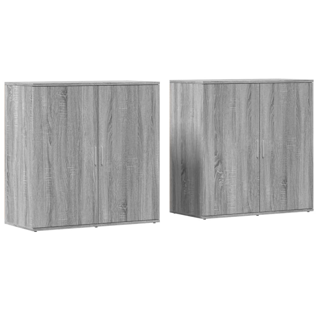 Sideboards 2 pcs Grey Sonoma 79x38x80 cm Engineered Wood