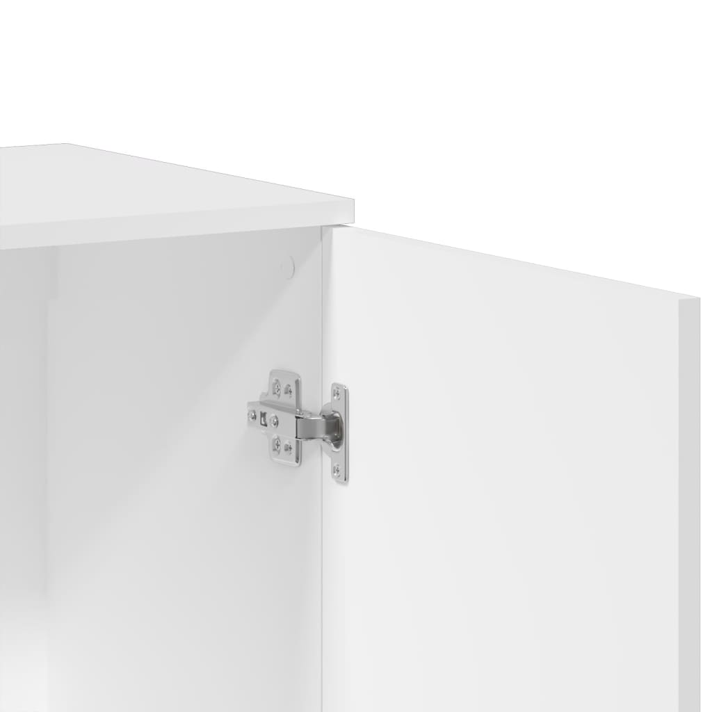 Sideboards 3 pcs White Engineered Wood