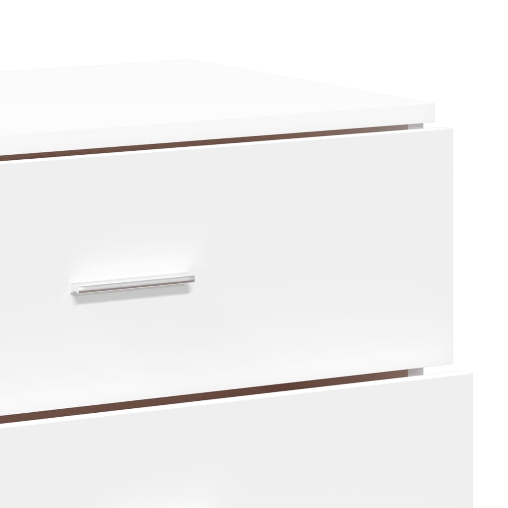 Sideboards 3 pcs White Engineered Wood