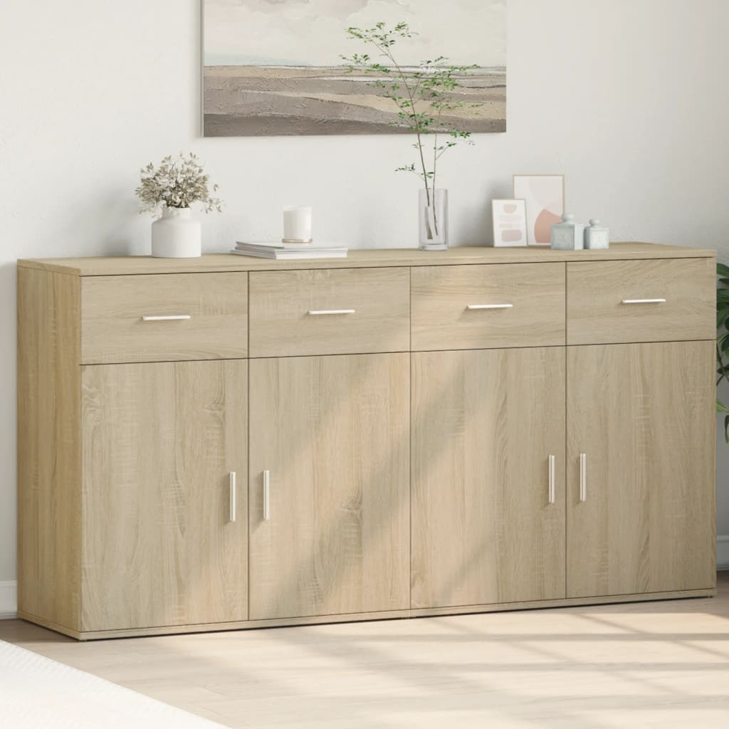Sideboards 2 pcs Sonoma Oak 79x38x80 cm Engineered Wood