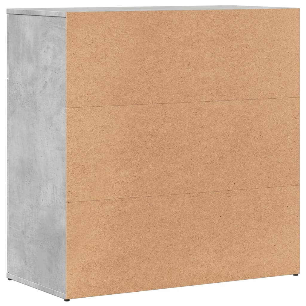 Sideboards 2 pcs Concrete Grey 79x38x80 cm Engineered Wood