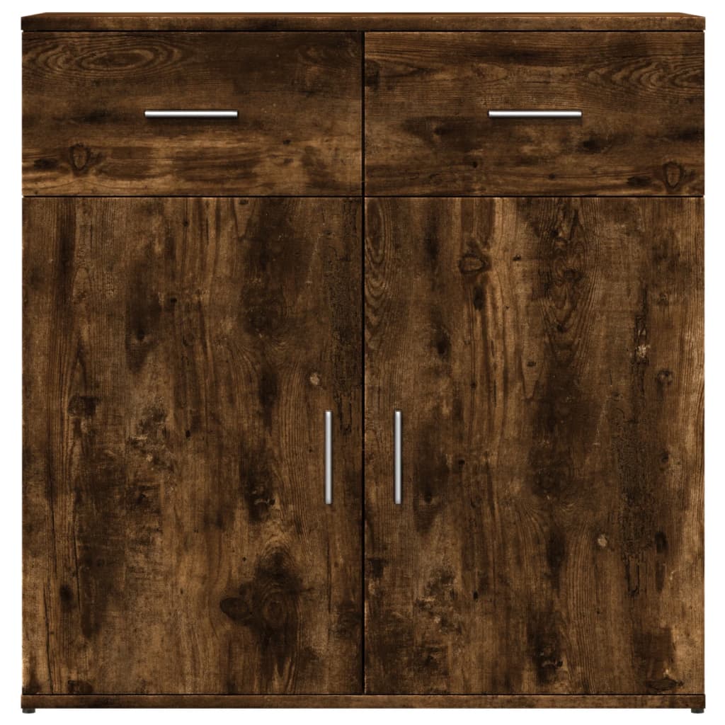 Sideboards 2 pcs Smoked Oak 79x38x80 cm Engineered Wood