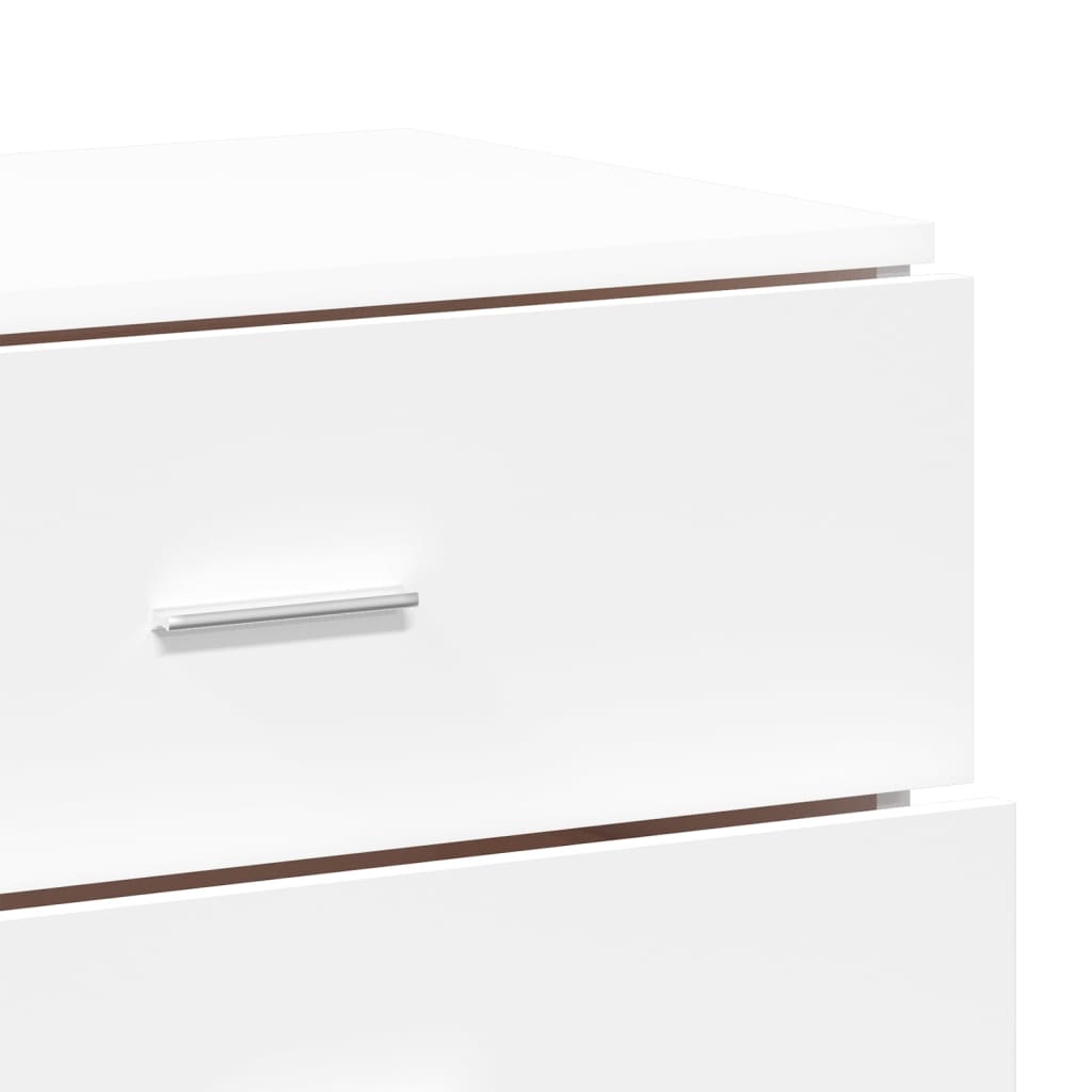 Sideboards 2 pcs White 60x39x80 cm Engineered Wood