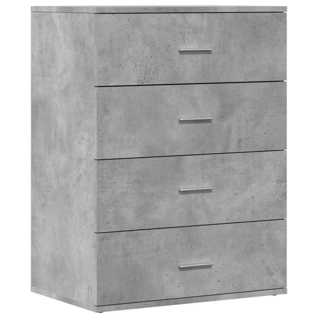 Sideboards 2 pcs Concrete Grey 60x39x80 cm Engineered Wood