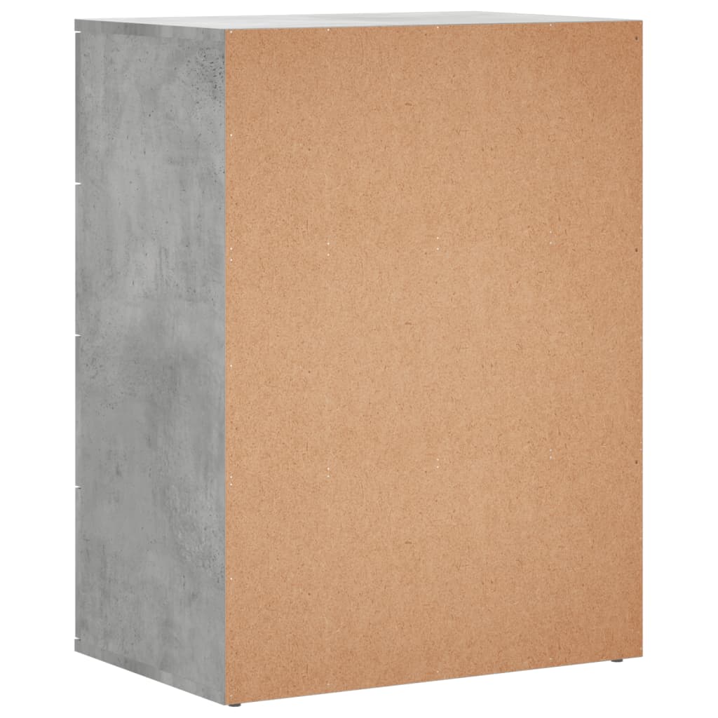 Sideboards 2 pcs Concrete Grey 60x39x80 cm Engineered Wood