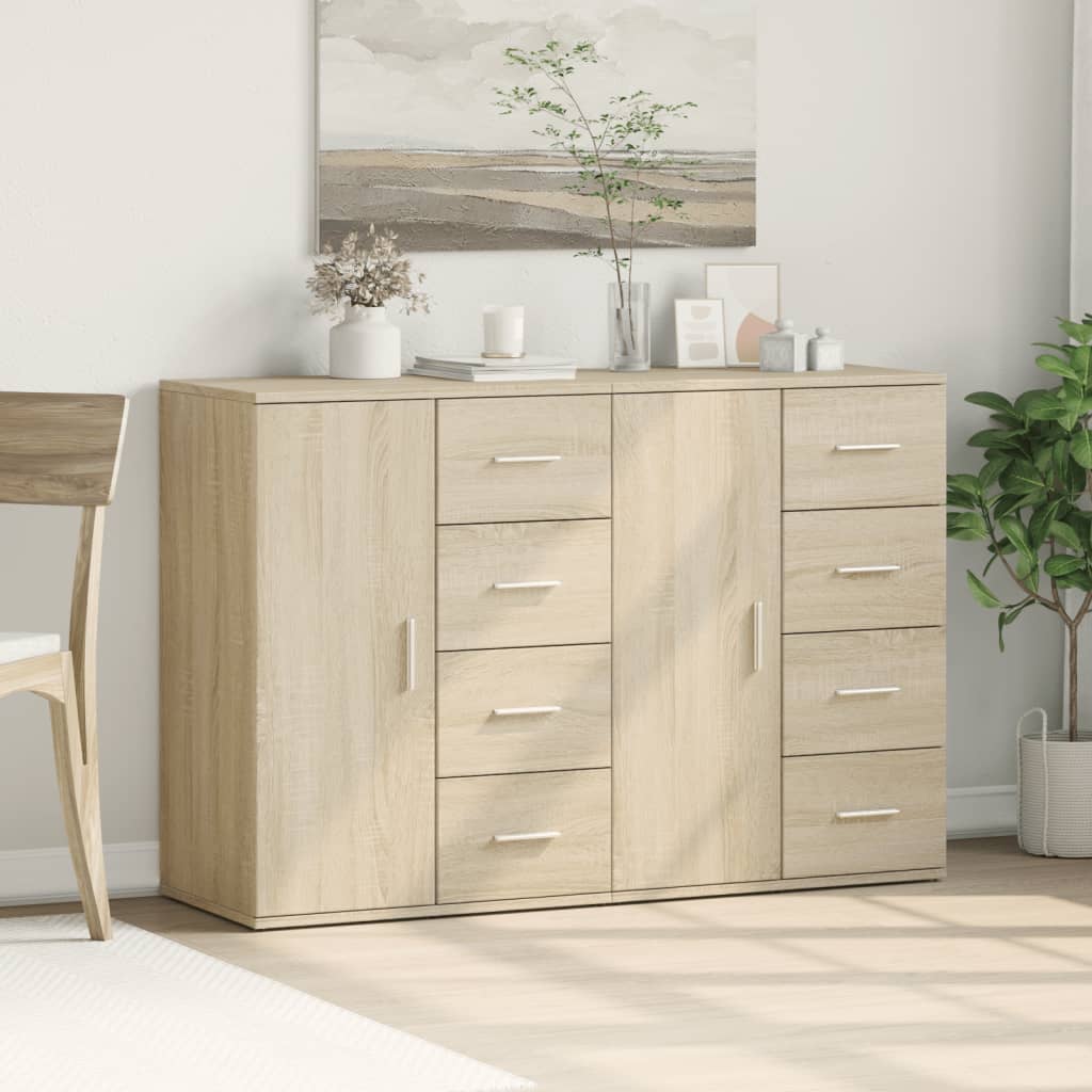 Sideboards 2 pcs Sonoma Oak 59x39x80 cm Engineered Wood