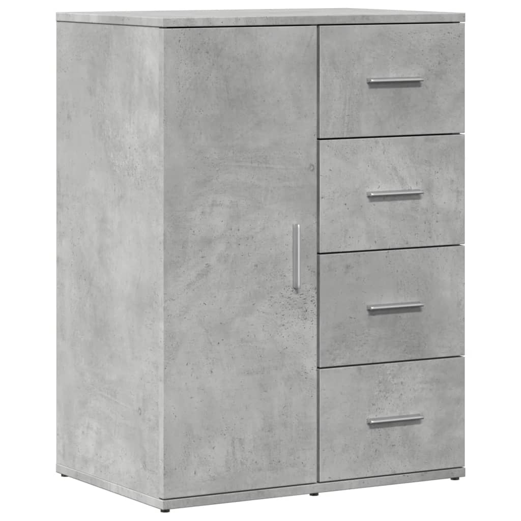 Sideboards 2 pcs Concrete Grey 59x39x80 cm Engineered Wood