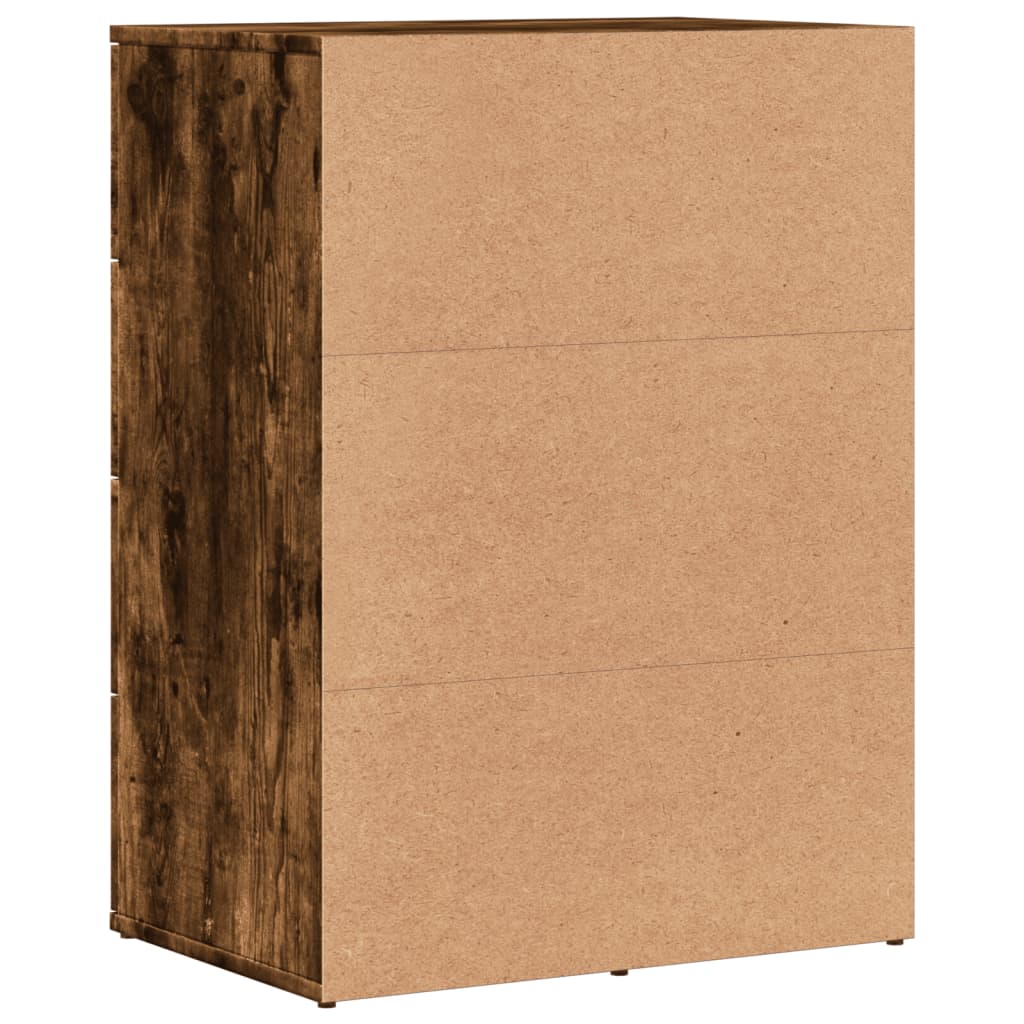 Sideboards 2 pcs Smoked Oak 59x39x80 cm Engineered Wood