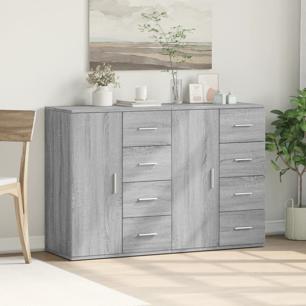Sideboards 2 pcs Grey Sonoma 59x39x80 cm Engineered Wood