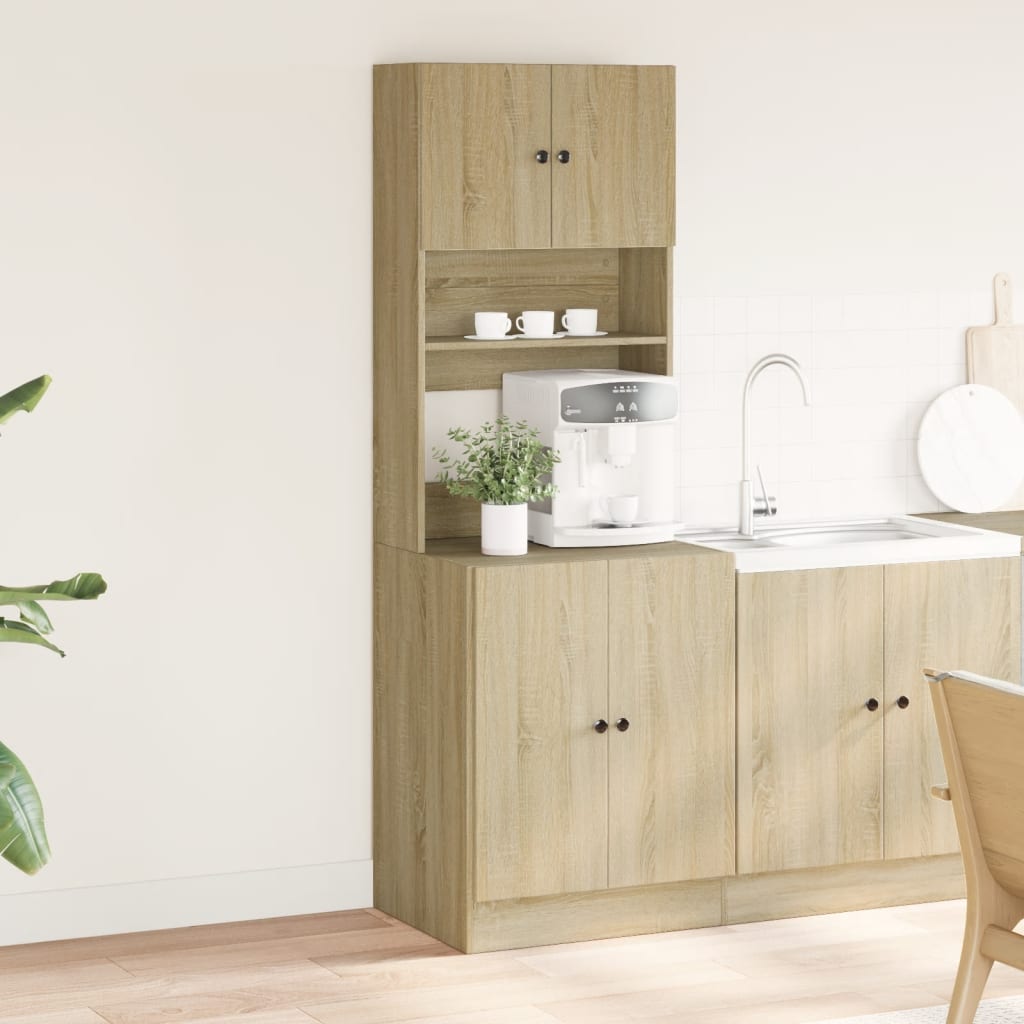 Kitchen Cabinet Sonoma Oak 60x50x180 cm Engineered Wood