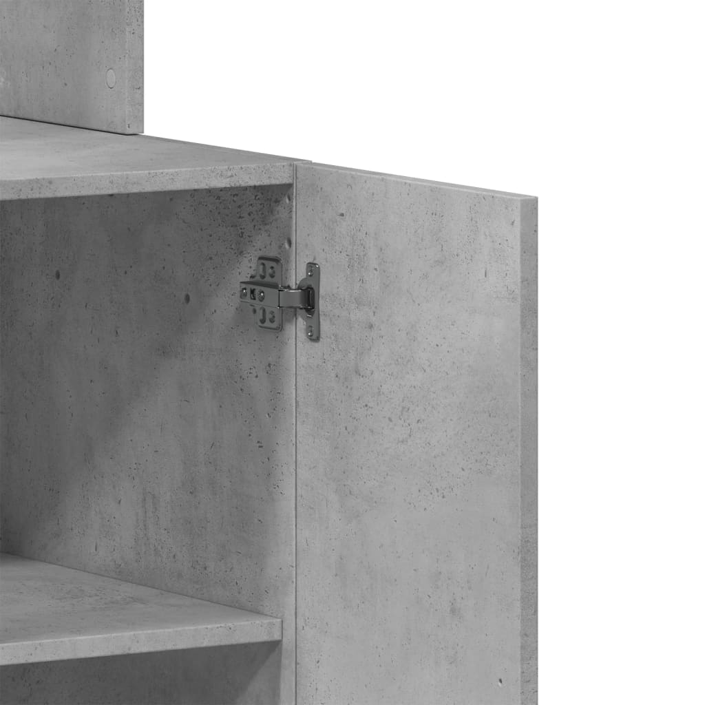 Kitchen Cabinet Concrete Grey 60x50x180 cm Engineered Wood