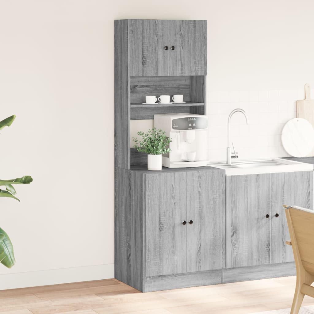 Kitchen Cabinet Grey Sonoma 60x50x180 cm Engineered Wood