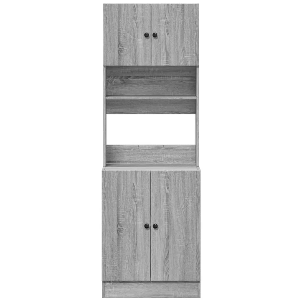 Kitchen Cabinet Grey Sonoma 60x50x180 cm Engineered Wood