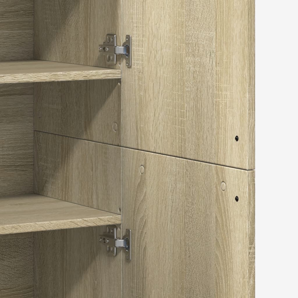 Highboard Sonoma Oak 80x35x180 cm Engineered Wood