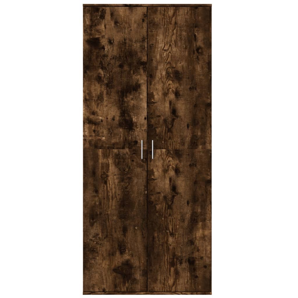 Highboard Smoked Oak 80x35x180 cm Engineered Wood