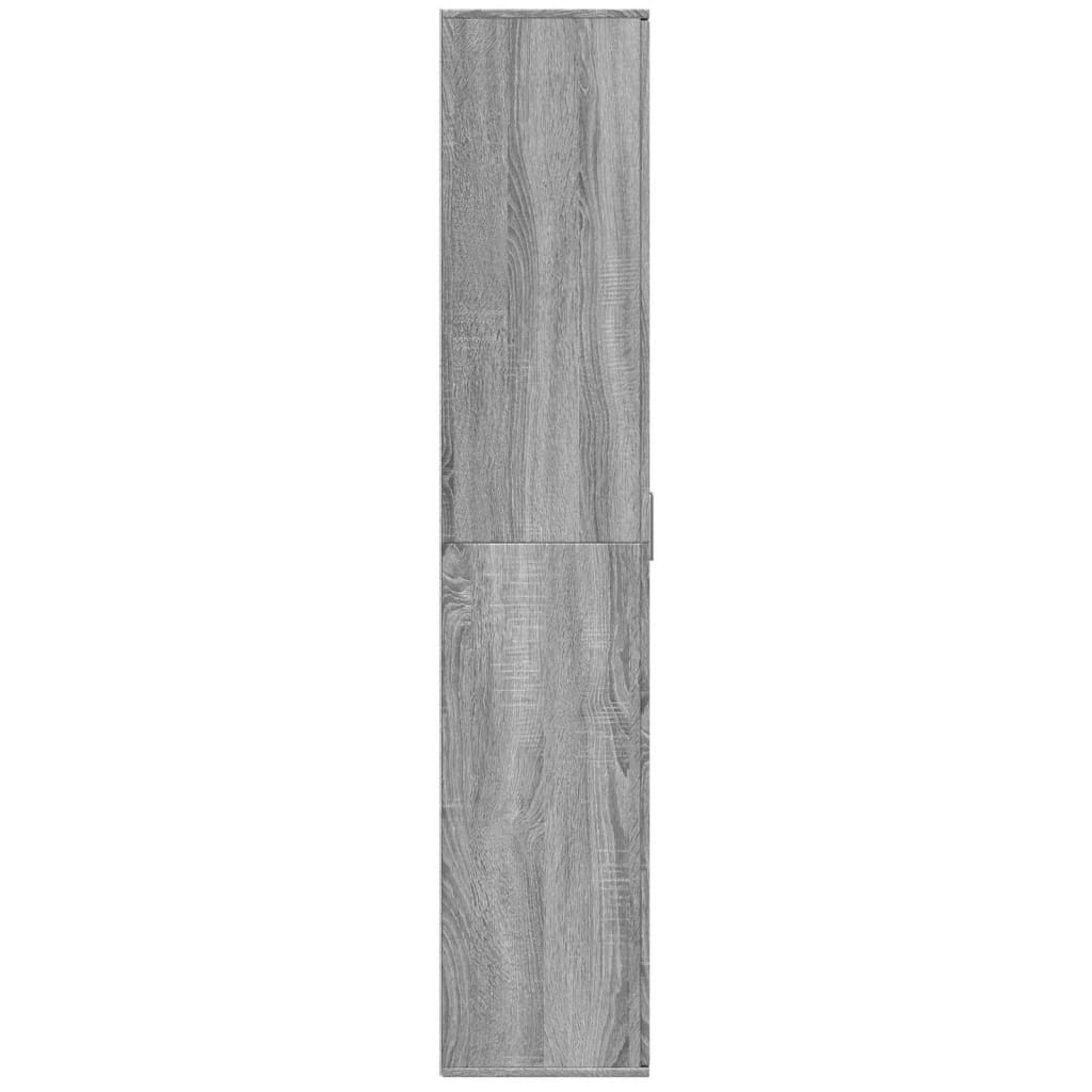 Highboard Grey Sonoma 80x35x180 cm Engineered Wood