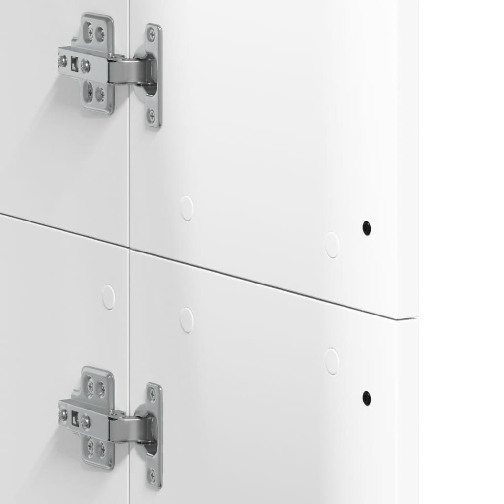 Highboard White 60x35x180 cm Engineered Wood