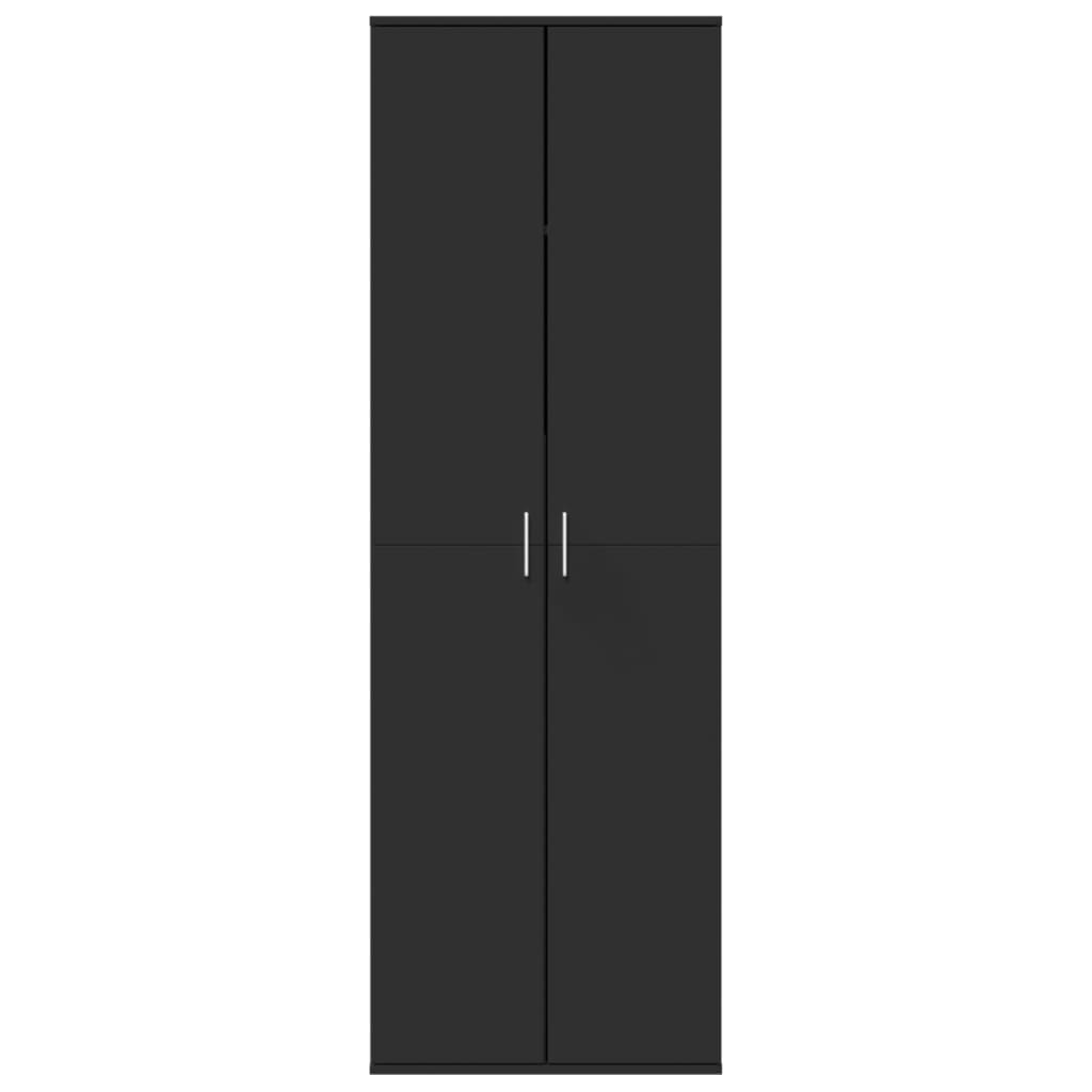 Highboard Black 60x35x180 cm Engineered Wood