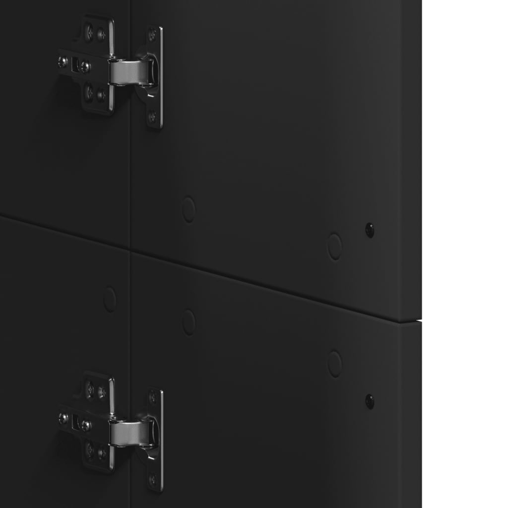 Highboard Black 60x35x180 cm Engineered Wood