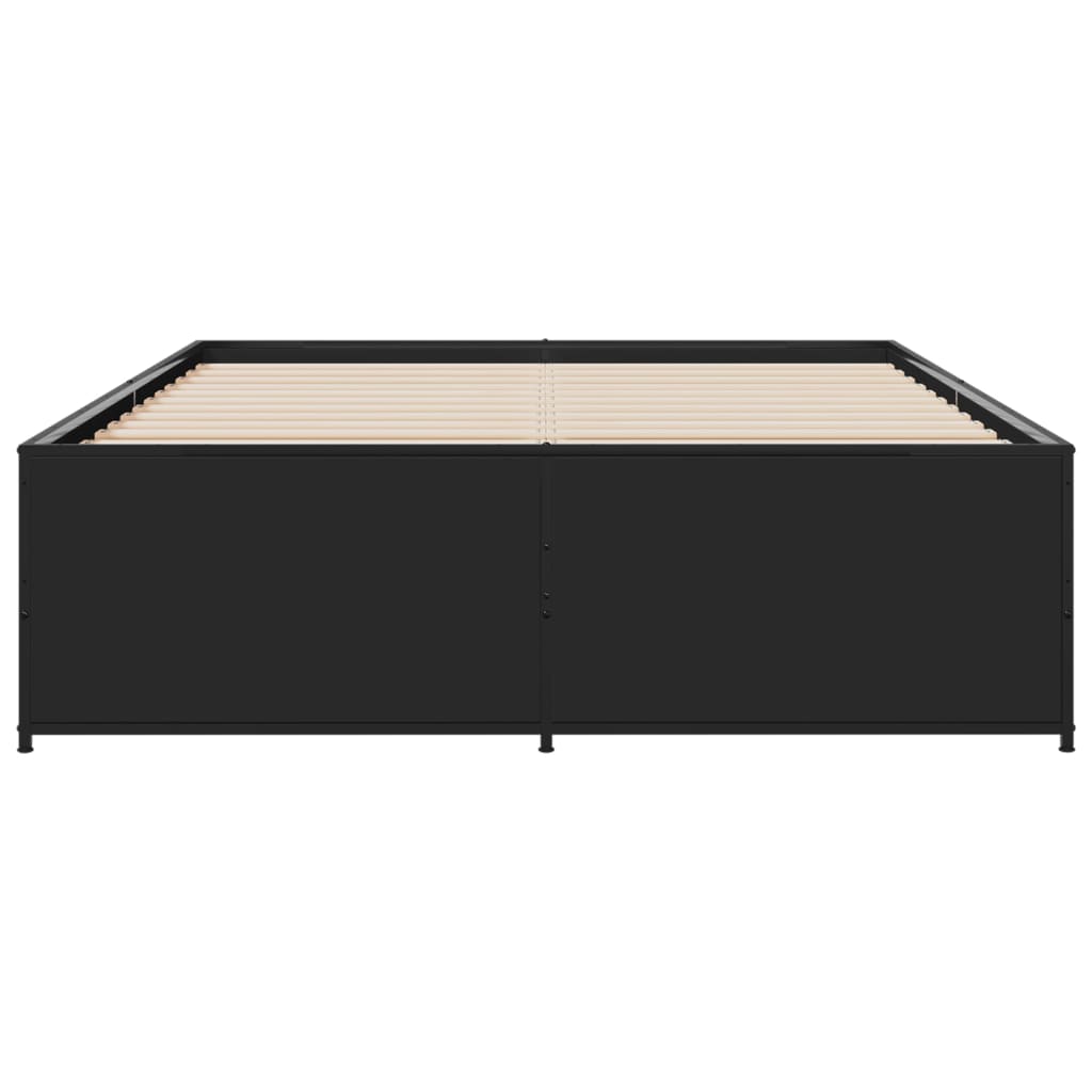 Bed Frame without Mattress Black 120x190 cm Small Double