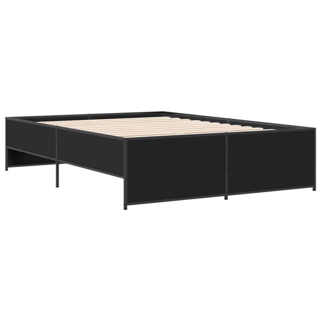 Bed Frame without Mattress Black 120x190 cm Small Double