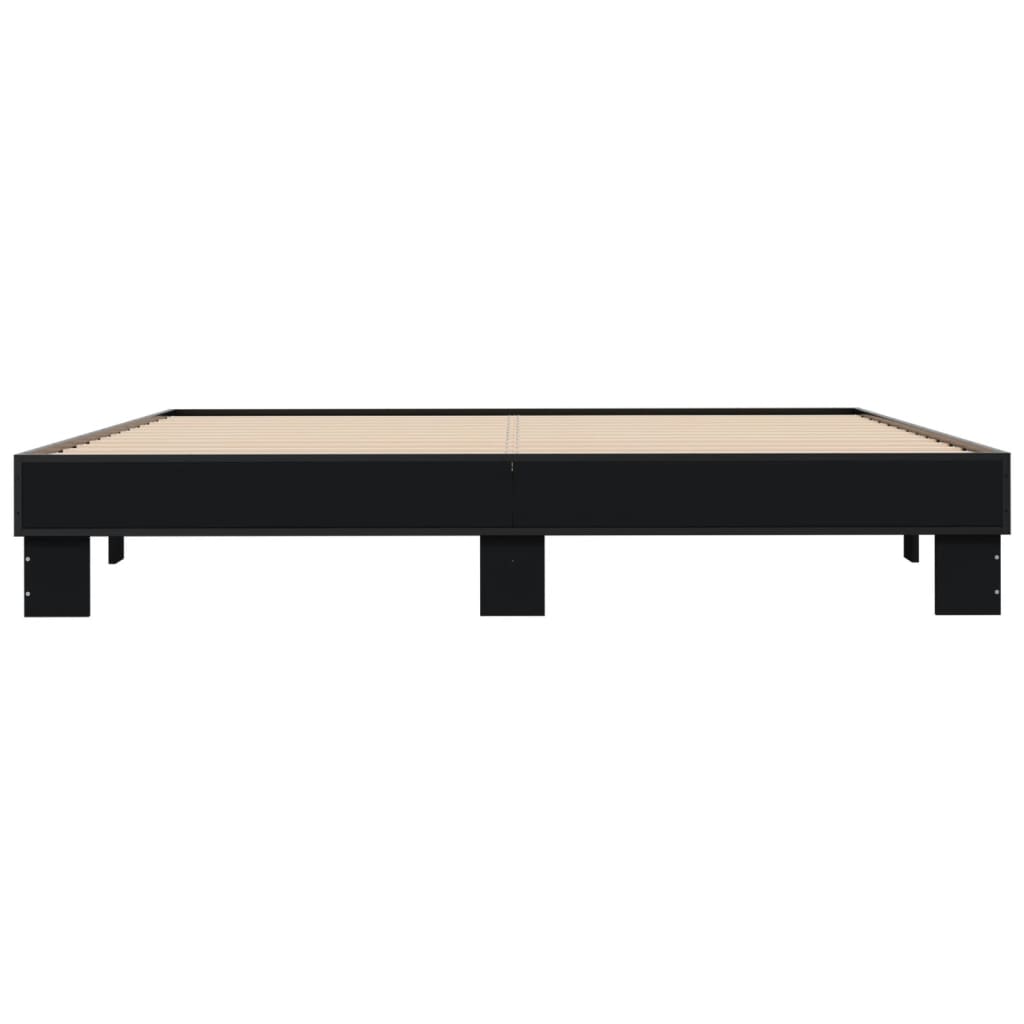 Bed Frame without Mattress Black 160x200 cm