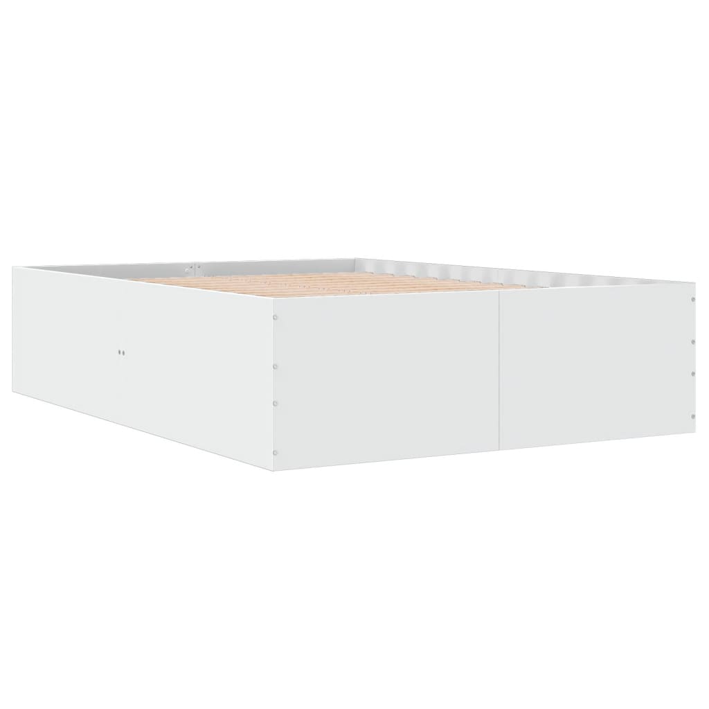Bed Frame without Mattress White 140x200 cm