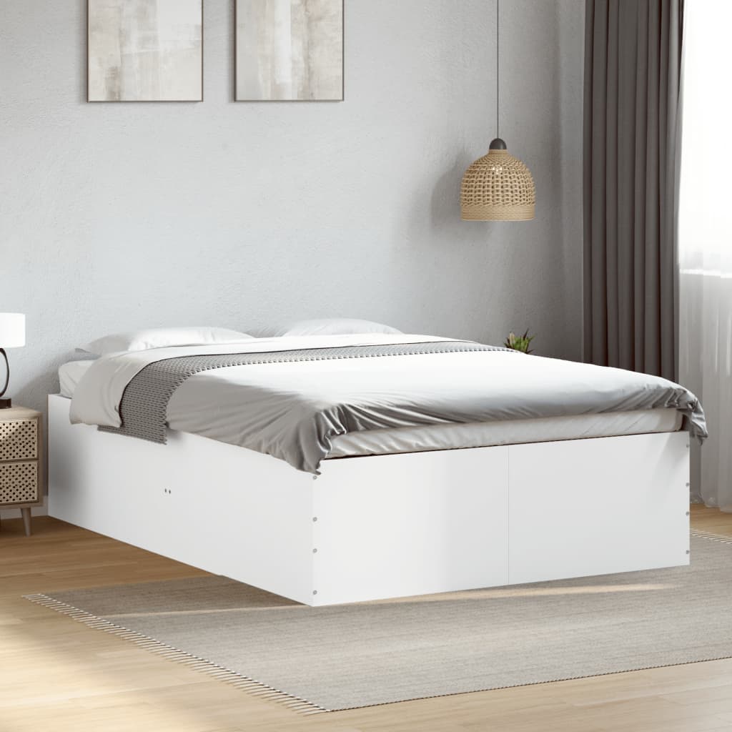 Bed Frame without Mattress White 120x200 cm
