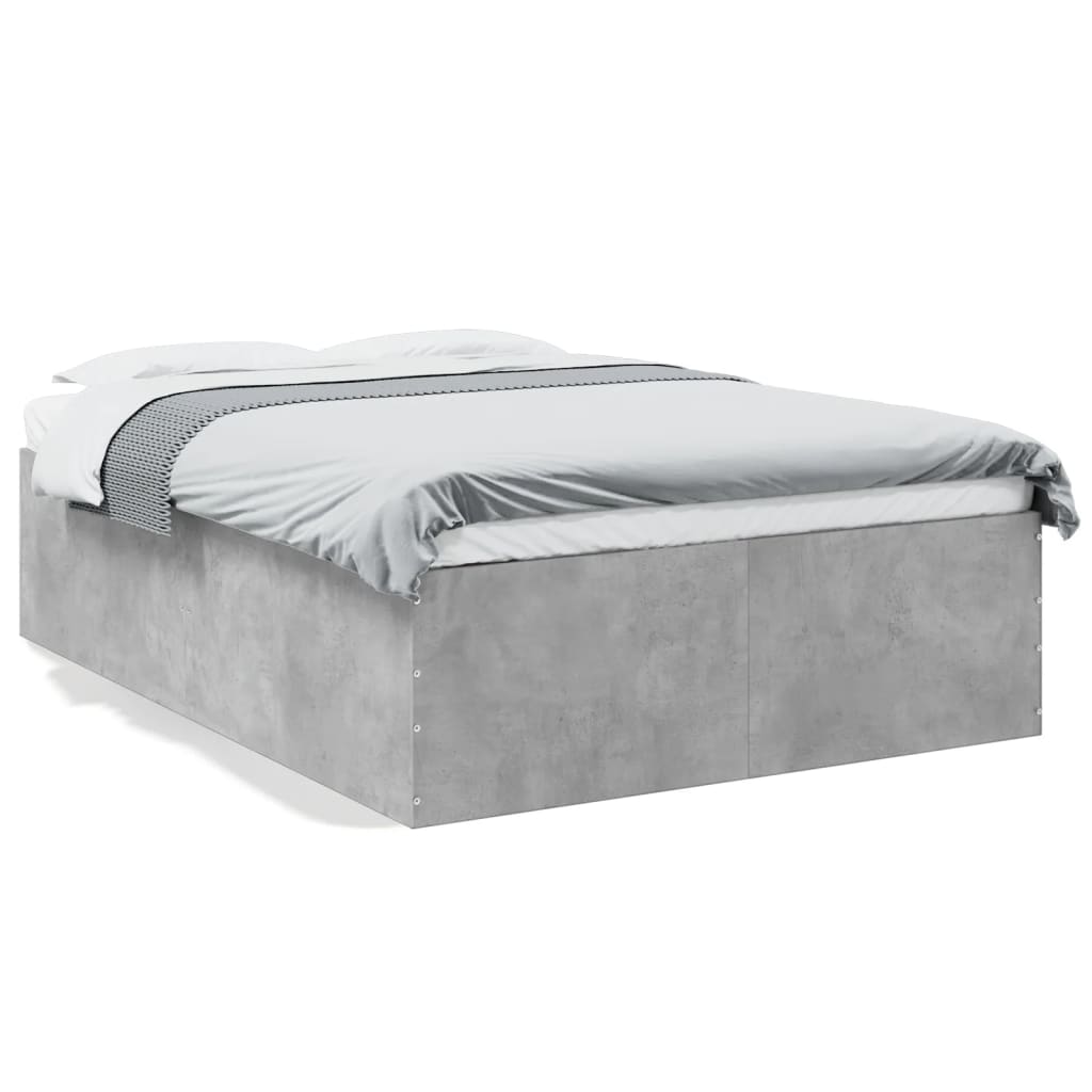 Bed Frame without Mattress Concrete Grey 120x200 cm