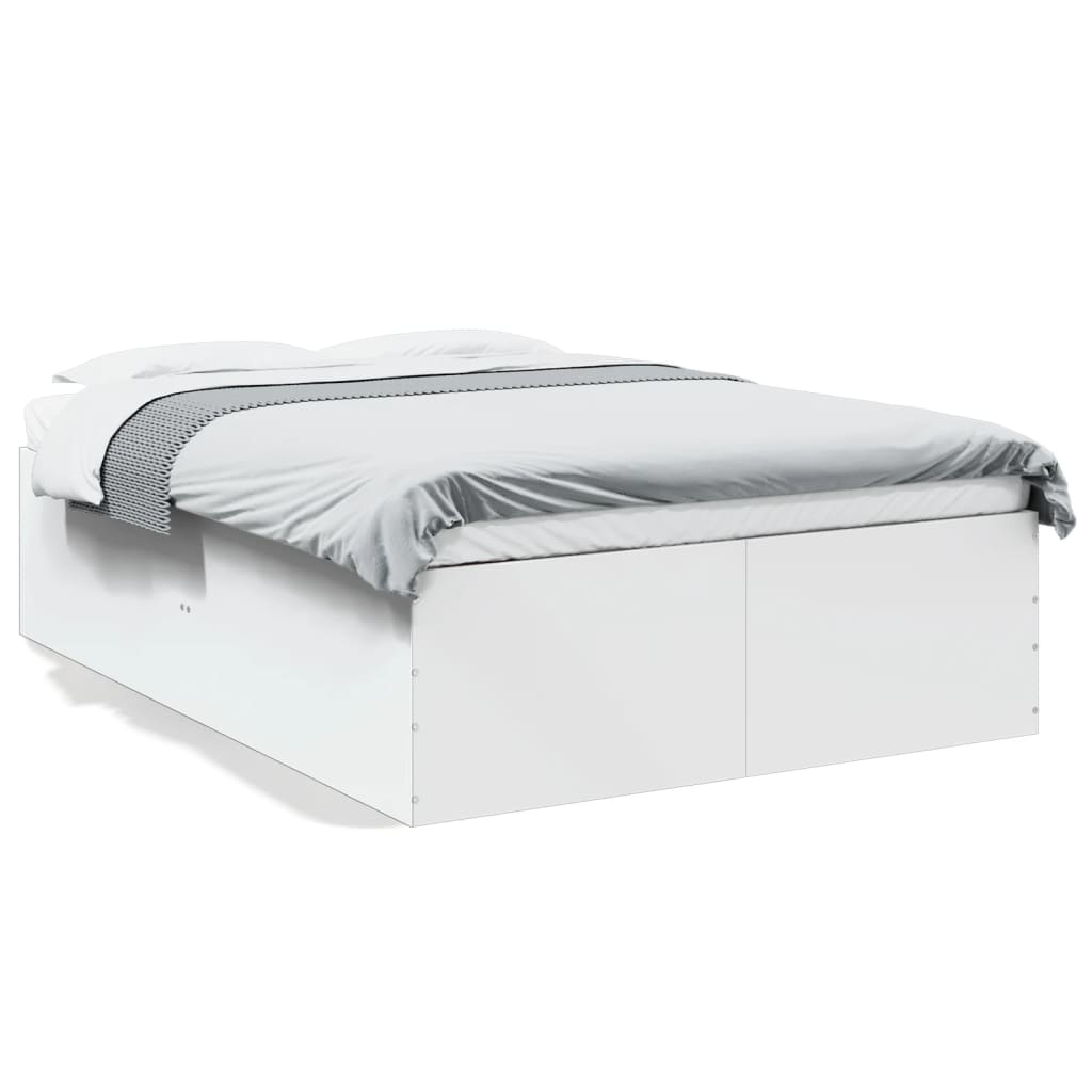 Bed Frame without Mattress White 135x190 cm Double