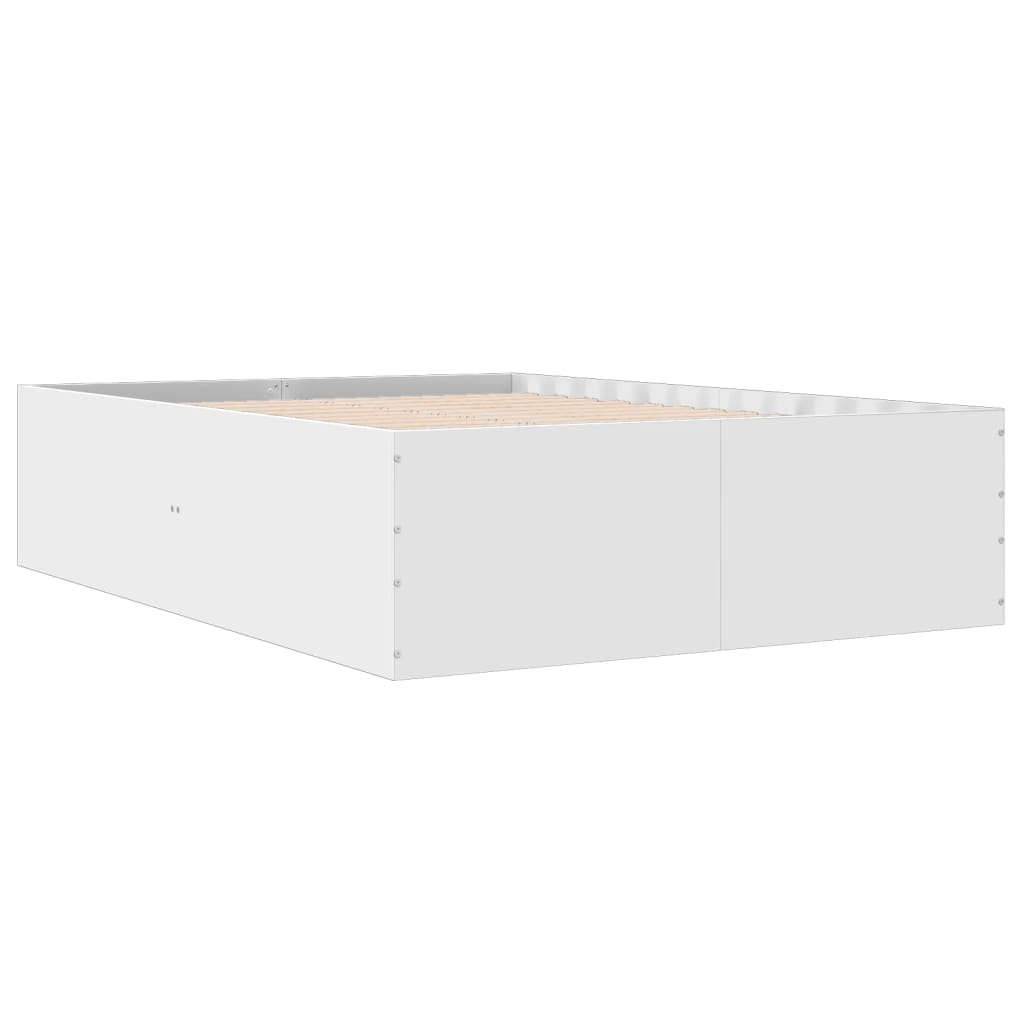 Bed Frame without Mattress White 135x190 cm Double