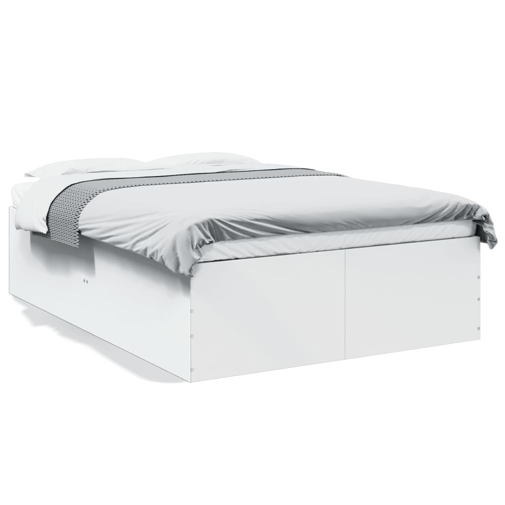 Bed Frame without Mattress White 120x190 cm Small Double