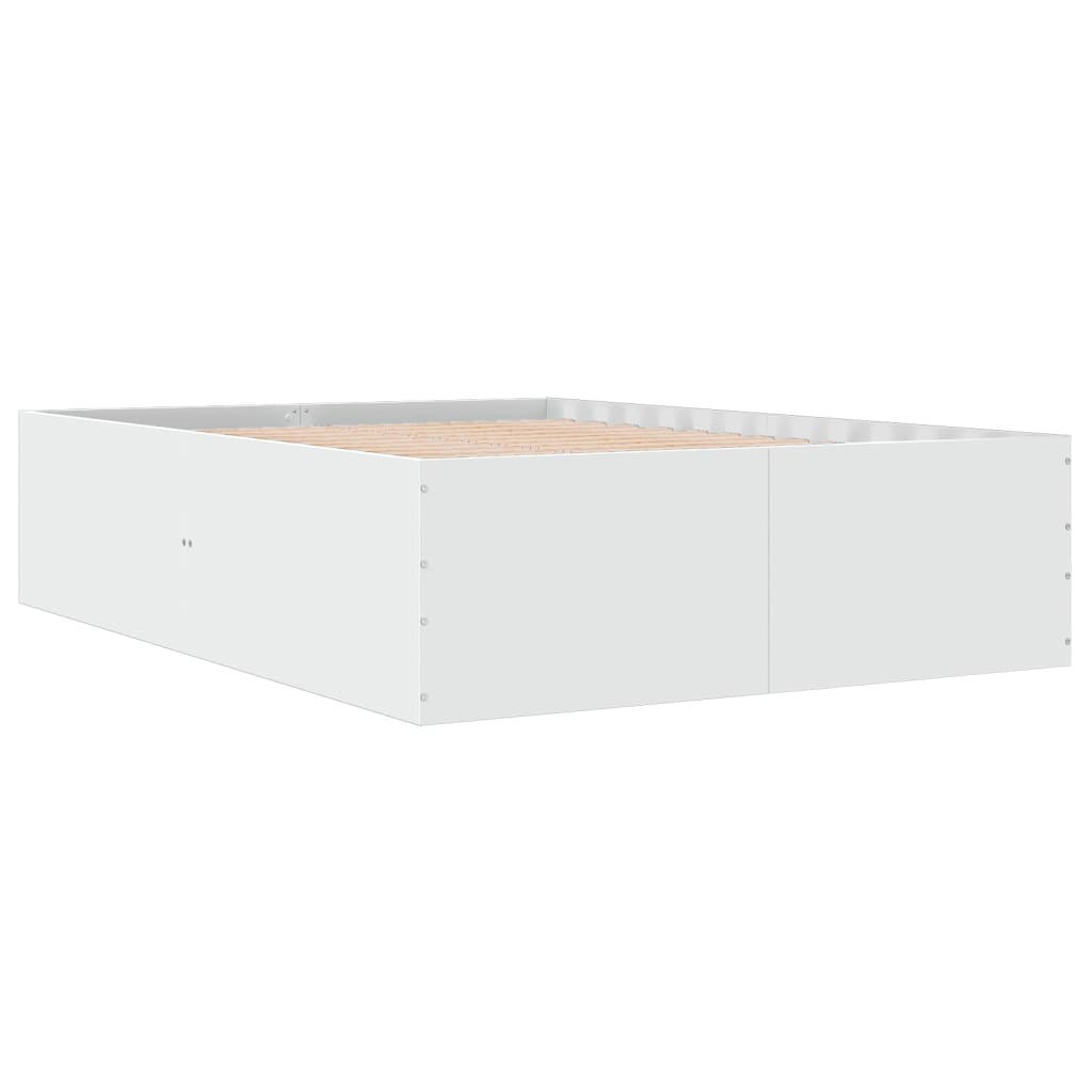 Bed Frame without Mattress White 120x190 cm Small Double
