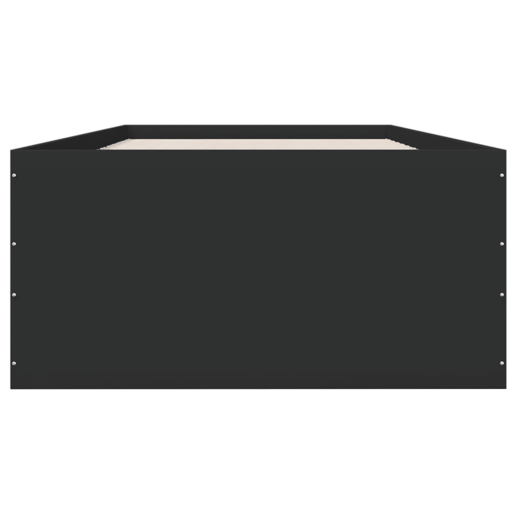 Bed Frame without Mattress Black 100x200 cm