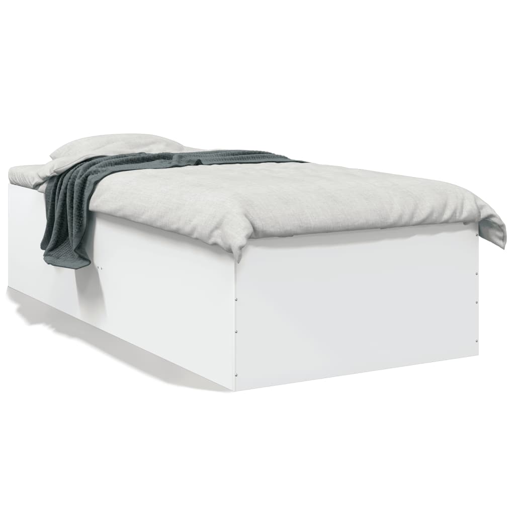 Bed Frame without Mattress White 90x200 cm