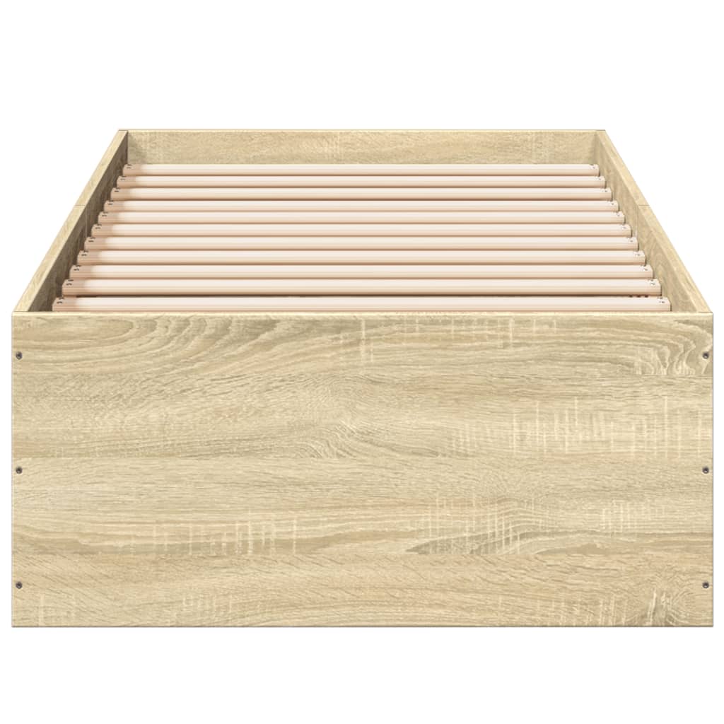 Bed Frame without Mattress Sonoma Oak 90x190 cm Single