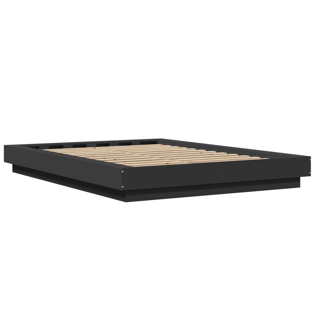 Bed Frame without Mattress Black 120x200 cm