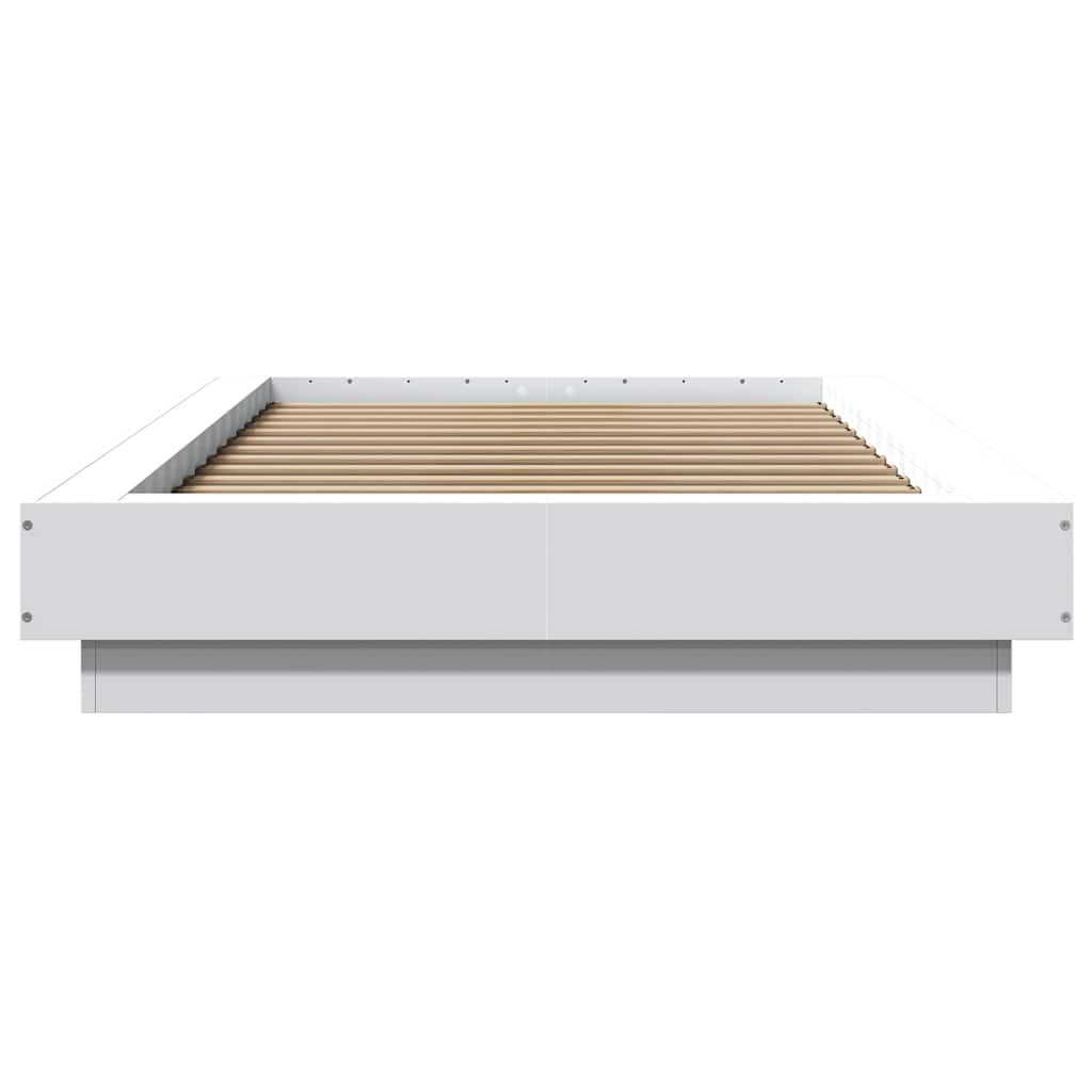 Bed Frame without Mattress White 100x200 cm