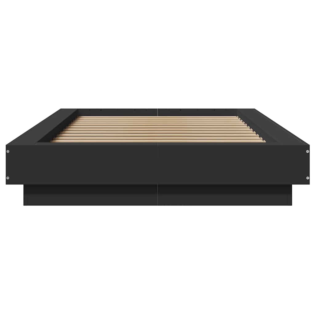 Bed Frame without Mattress Black 100x200 cm