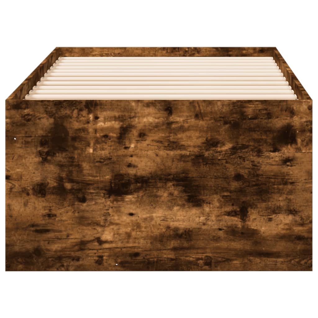 Daybed with Drawers without Mattress Smoked Oak 100x200 cm