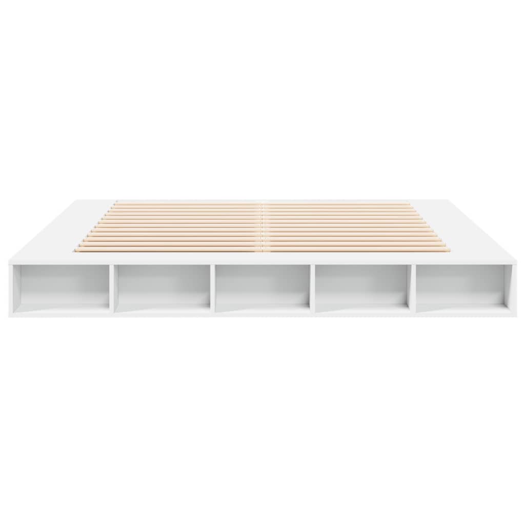 Bed Frame without Mattress White 200x200 cm
